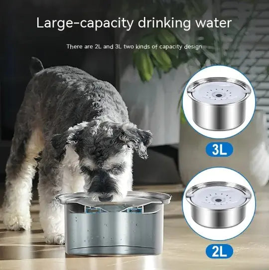 Stainless Steel Large Capacity Floating Pet Bowl