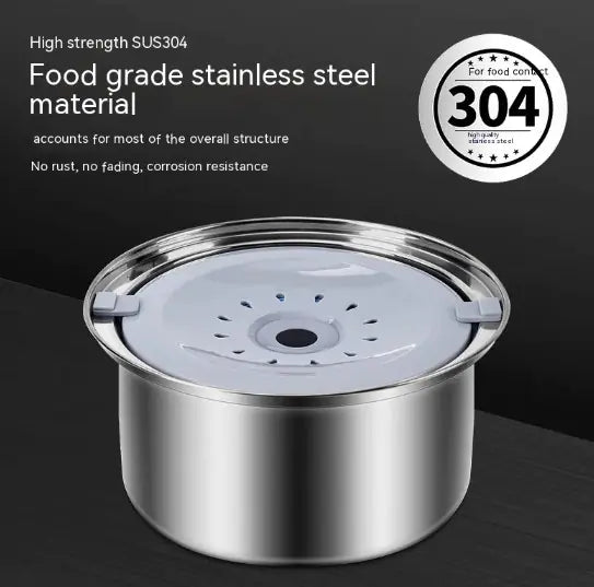 Stainless Steel Large Capacity Floating Pet Bowl