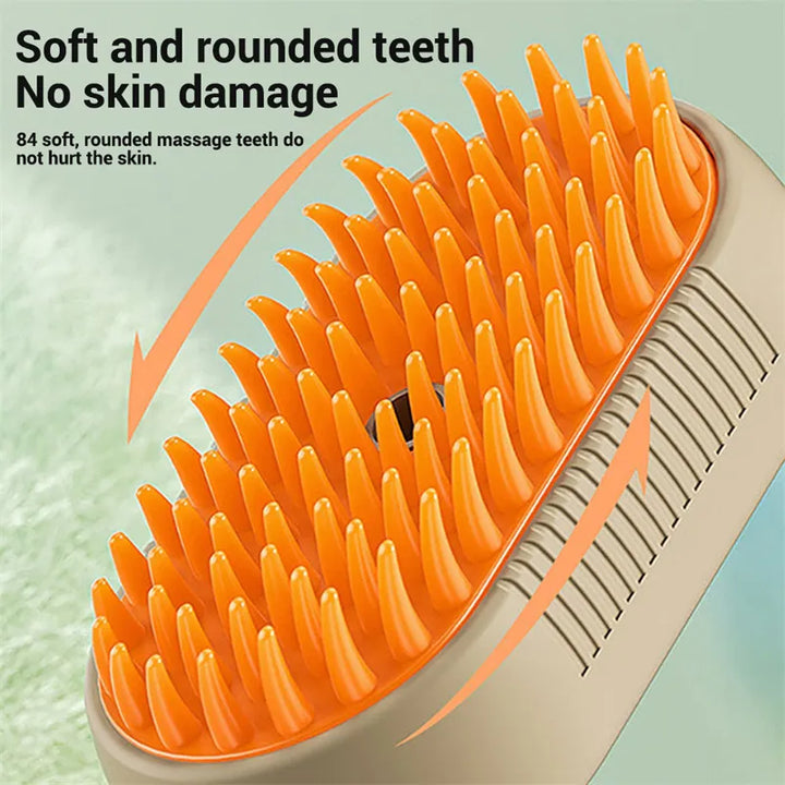 3-in-1 Electric Steam Pet Grooming Brush